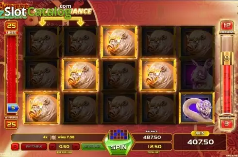 Οθόνη9. Chinese Zodiac (GameArt) Κουλοχέρης