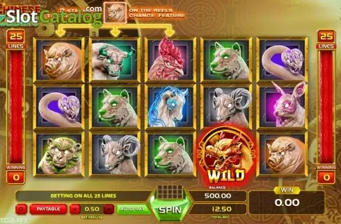 Οθόνη2. Chinese Zodiac (GameArt) Κουλοχέρης