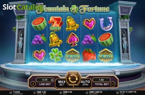 Οθόνη2. Fountain of Fortune (GamePlay) Κουλοχέρης