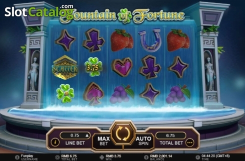 Οθόνη3. Fountain of Fortune (GamePlay) Κουλοχέρης