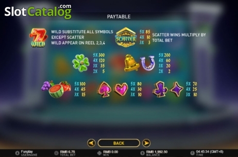Οθόνη5. Fountain of Fortune (GamePlay) Κουλοχέρης