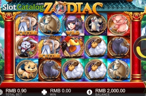 Οθόνη2. Zodiac (GamePlay) Κουλοχέρης