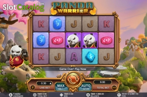 Οθόνη2. Panda Warrior (GamePlay) Κουλοχέρης