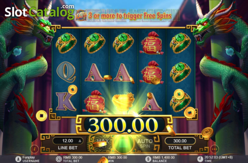 Οθόνη7. Fortune Dragon (GamePlay) Κουλοχέρης 