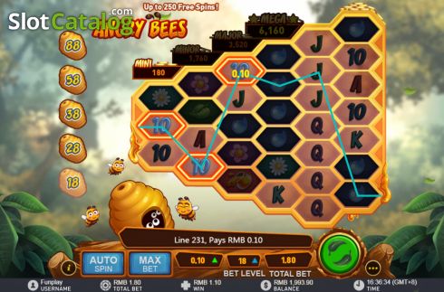 Οθόνη3. Angry Bees Κουλοχέρης