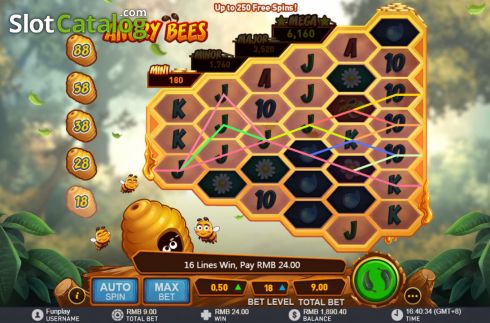 Οθόνη5. Angry Bees Κουλοχέρης
