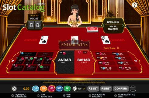 Οθόνη4. Andar Bahar (GamePlay) Κουλοχέρης