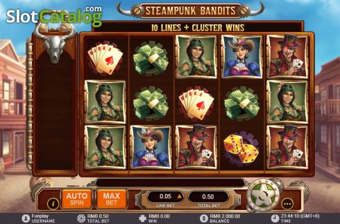 Οθόνη2. Steampunk Bandits Κουλοχέρης