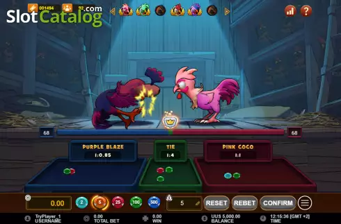 Οθόνη3. Rooster Fight Κουλοχέρης