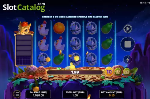 Οθόνη3. Dragon Wildfire: Cluster Win Κουλοχέρης 