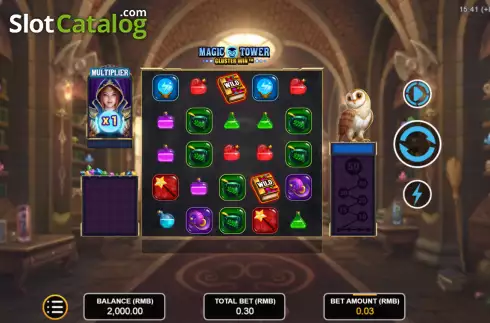 Οθόνη2. Magic Tower: Cluster Win Κουλοχέρης