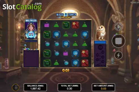 Οθόνη3. Magic Tower: Cluster Win Κουλοχέρης