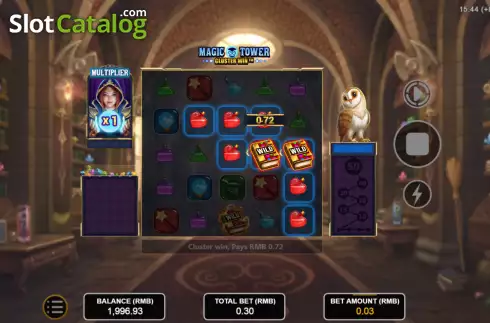 Οθόνη4. Magic Tower: Cluster Win Κουλοχέρης