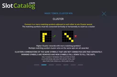 Οθόνη6. Magic Tower: Cluster Win Κουλοχέρης