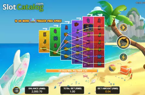 Οθόνη3. Chillin Paradise Mega Reels Κουλοχέρης