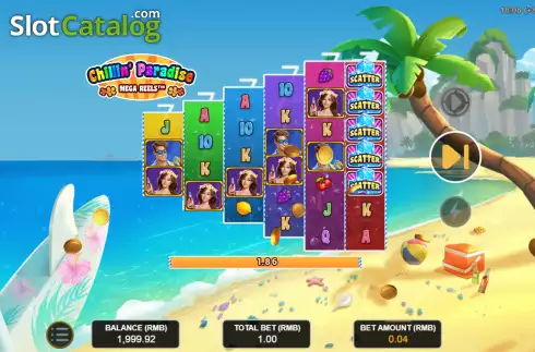 Οθόνη4. Chillin Paradise Mega Reels Κουλοχέρης