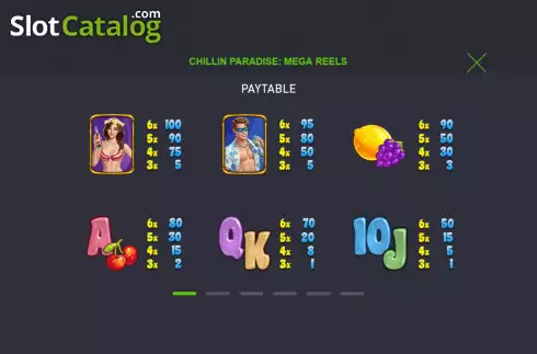 Οθόνη5. Chillin Paradise Mega Reels Κουλοχέρης