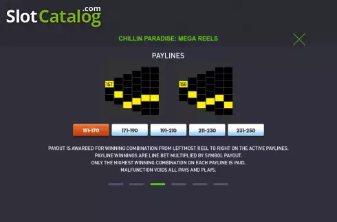 Οθόνη7. Chillin Paradise Mega Reels Κουλοχέρης