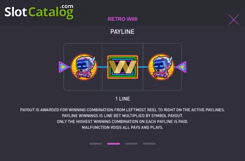 Οθόνη7. Retro W88 Κουλοχέρης