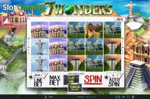 Οθόνη 1. 7 Wonders Κουλοχέρης