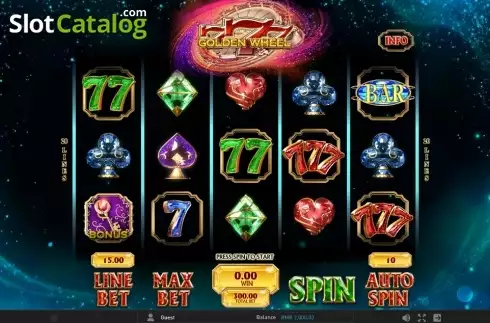 Οθόνη 1. 777 Golden Wheel Κουλοχέρης