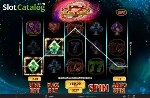 Οθόνη 2. 777 Golden Wheel Κουλοχέρης