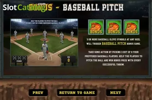 Πίνακας πληρωμών 3. Baseball Κουλοχέρης
