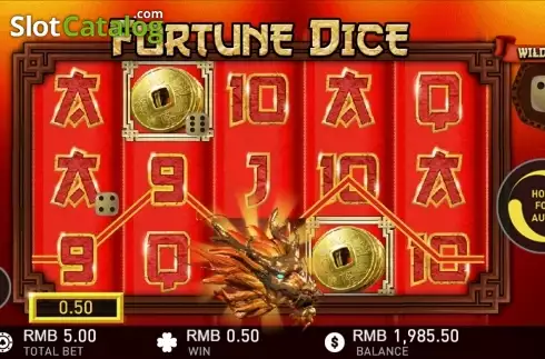 Οθόνη 2. Fortune Dice (GamePlay) Κουλοχέρης