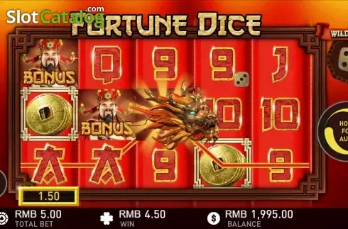 Οθόνη 4. Fortune Dice (GamePlay) Κουλοχέρης