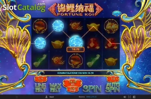 Οθόνη 4. Fortune Koi (GamePlay) Κουλοχέρης