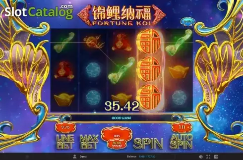 Οθόνη 5. Fortune Koi (GamePlay) Κουλοχέρης