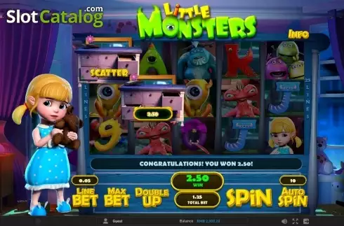 Οθόνη 3. Little Monsters Κουλοχέρης