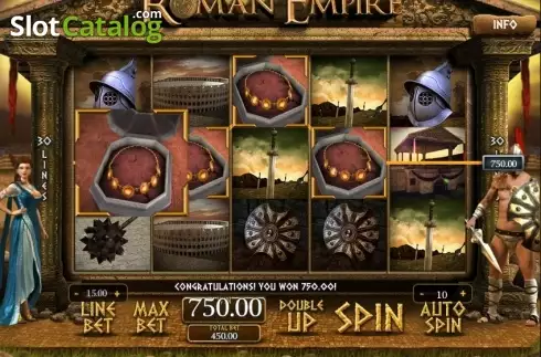 Οθόνη 2. Roman Empire (GamePlay) Κουλοχέρης
