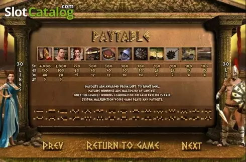 Πίνακας πληρωμών 1. Roman Empire (GamePlay) Κουλοχέρης