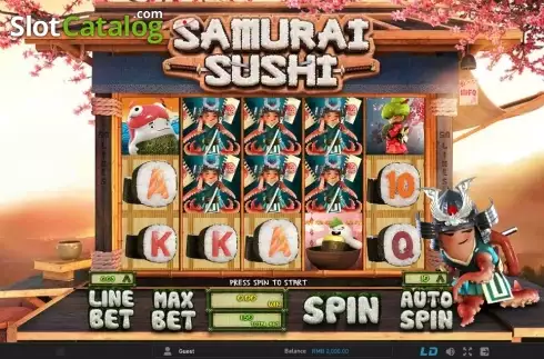 Οθόνη 1. Samurai Sushi Κουλοχέρης