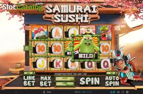 Οθόνη 2. Samurai Sushi Κουλοχέρης