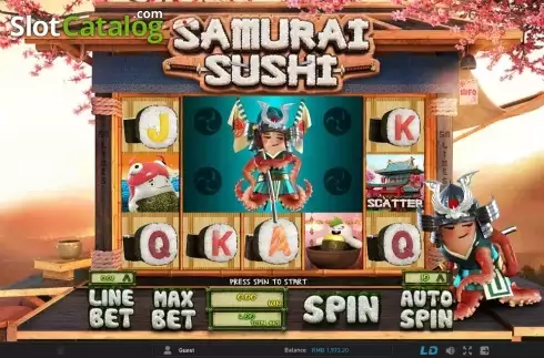 Οθόνη 7. Samurai Sushi Κουλοχέρης