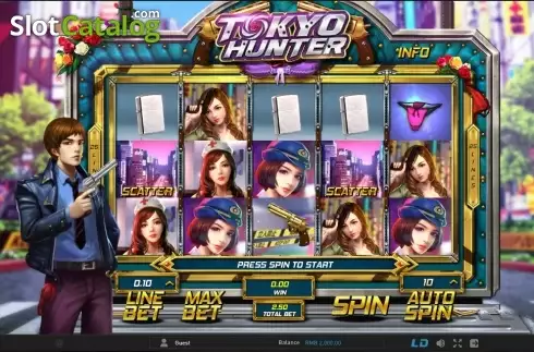 Οθόνη 1. Tokyo Hunter Κουλοχέρης