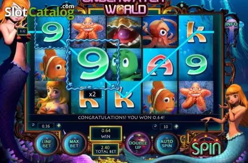 Οθόνη 2. Underwater World Κουλοχέρης