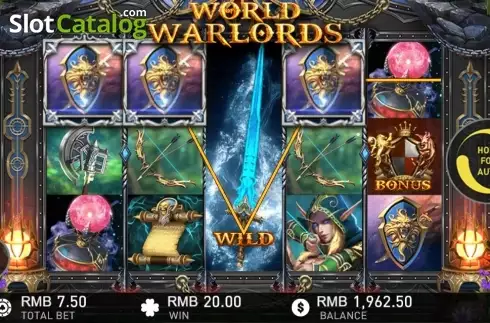 Οθόνη 3. World of Warlords Κουλοχέρης 