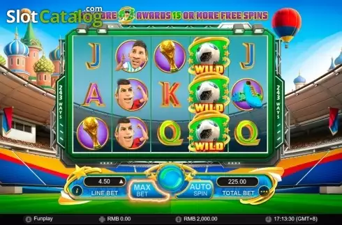 Οθόνη8. World Soccer Slot 2 Κουλοχέρης