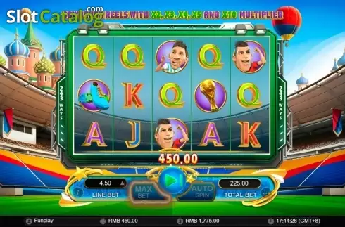 Οθόνη9. World Soccer Slot 2 Κουλοχέρης