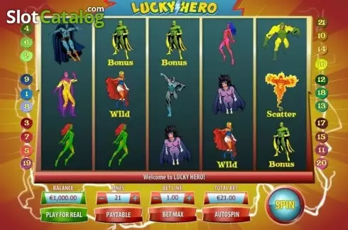 Οθόνη2. Lucky Hero Κουλοχέρης