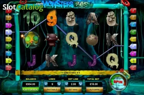 Οθόνη3. Monsters Bash Κουλοχέρης