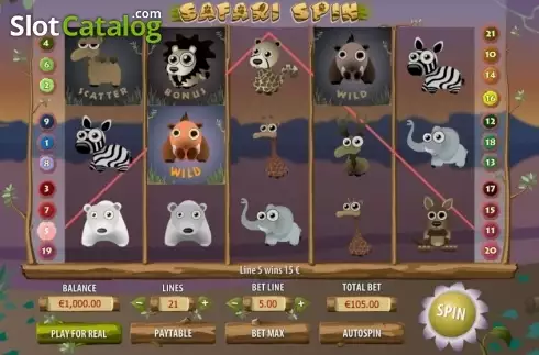 Οθόνη3. Safari Spin Κουλοχέρης 