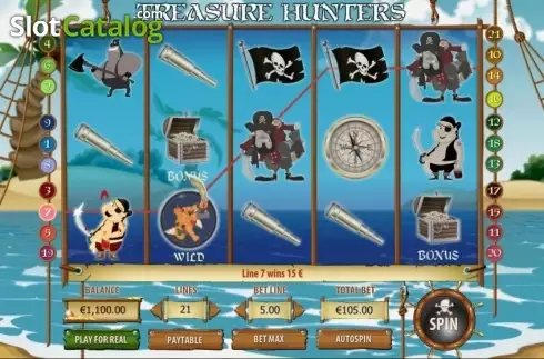 Οθόνη3. Treasure Hunters (GameScale) Κουλοχέρης