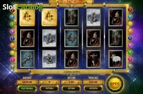 Οθόνη3. Zodiac Slot Κουλοχέρης