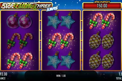 Οθόνη3. Fortune Three Xmas Κουλοχέρης