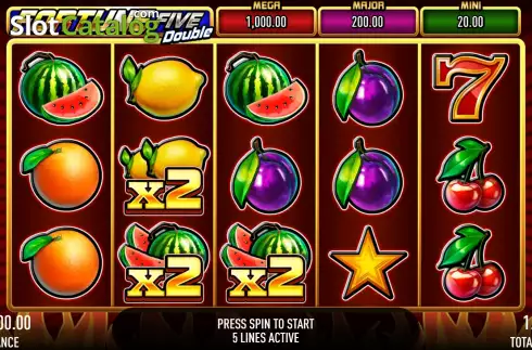 Οθόνη3. Fortune Five Double Κουλοχέρης 