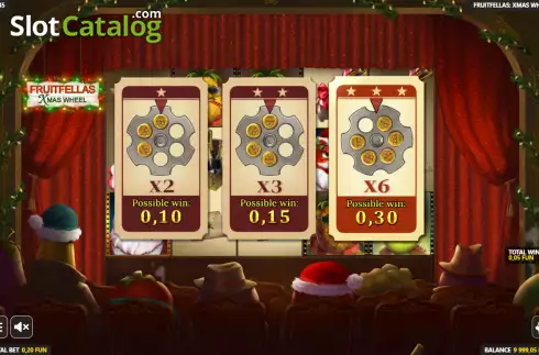Οθόνη4. Fruitfellas Xmas Wheel Κουλοχέρης